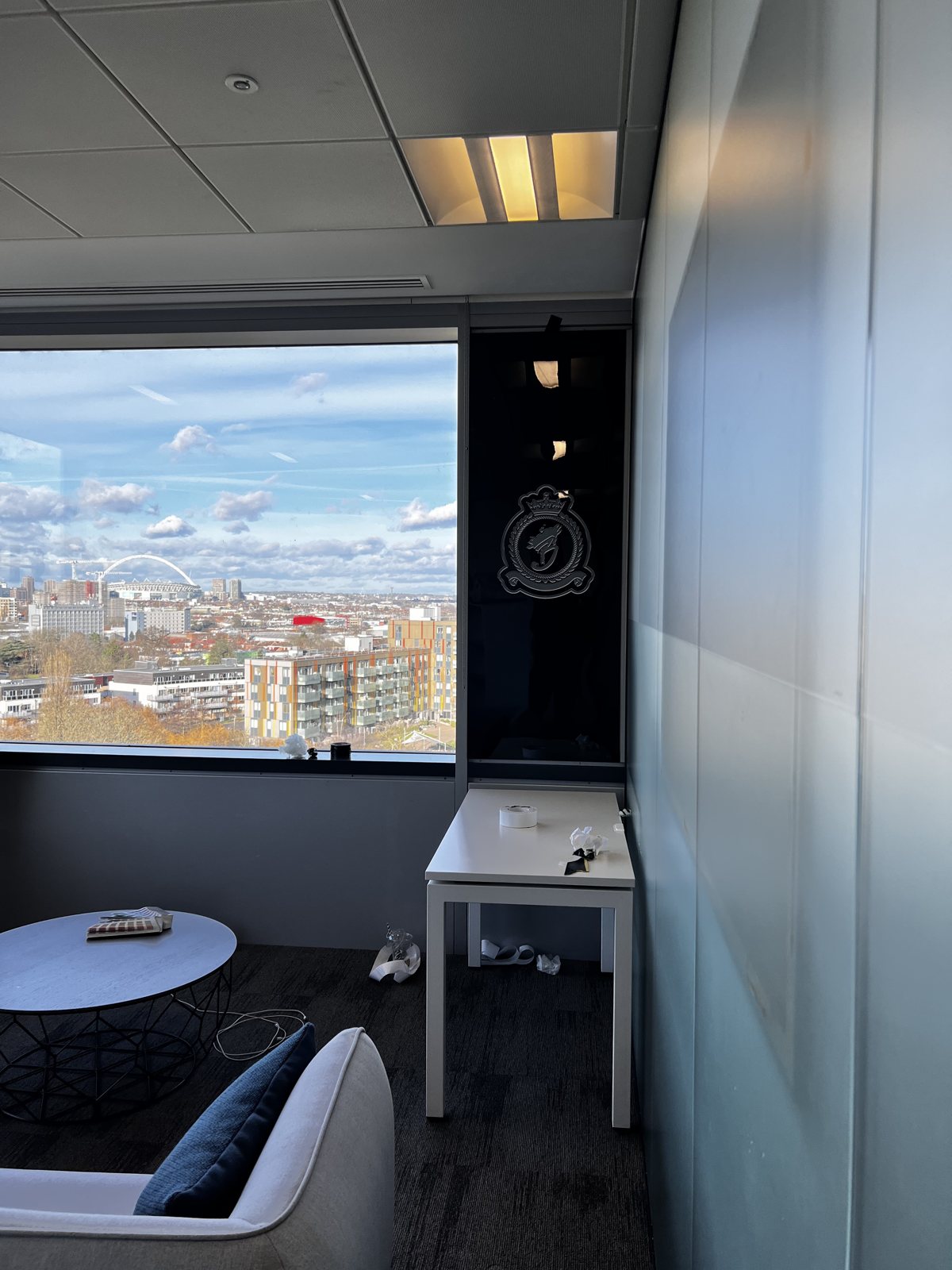 The design room, with views across West London to the Wembley arch