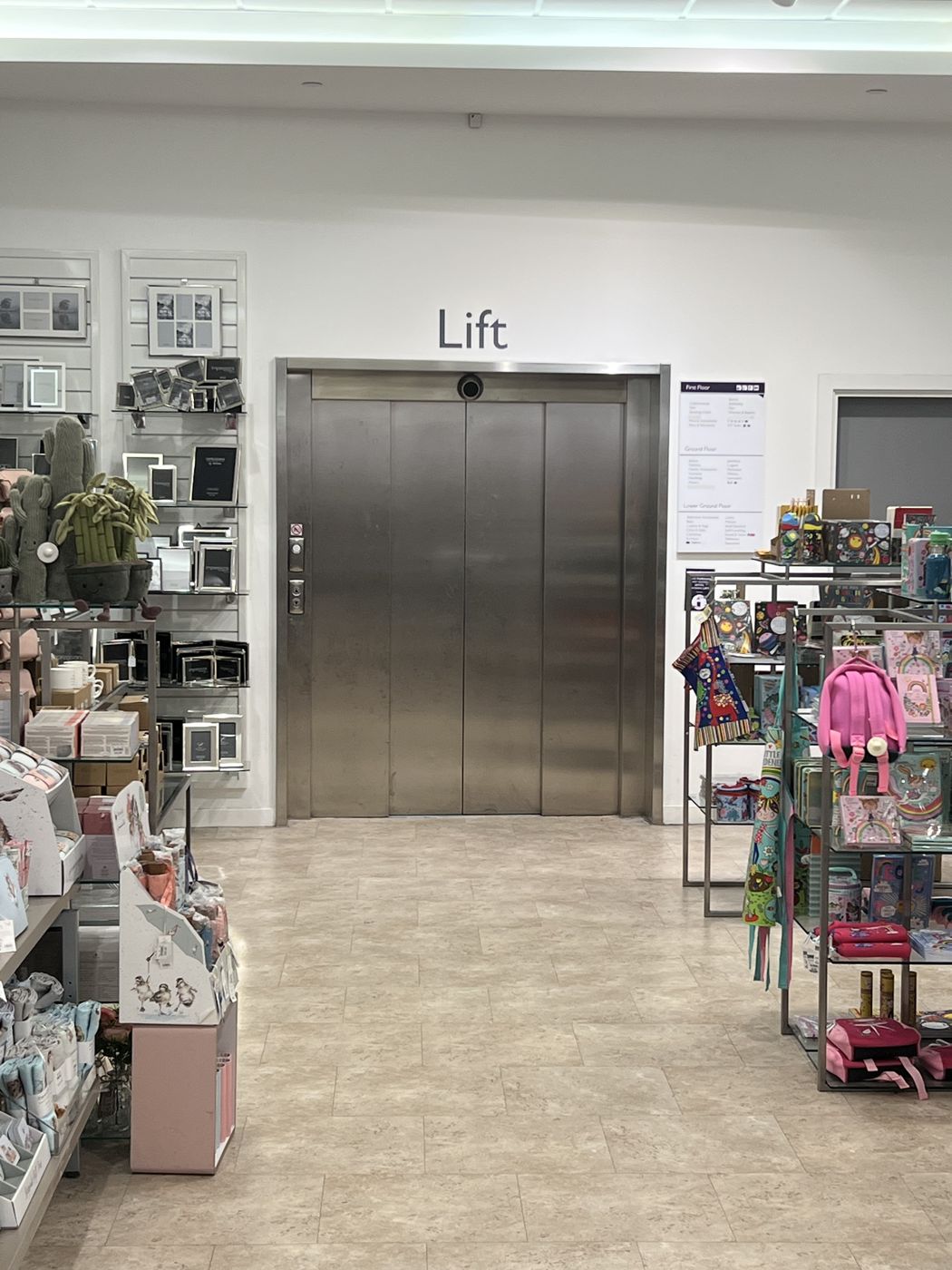 The store lift before branding