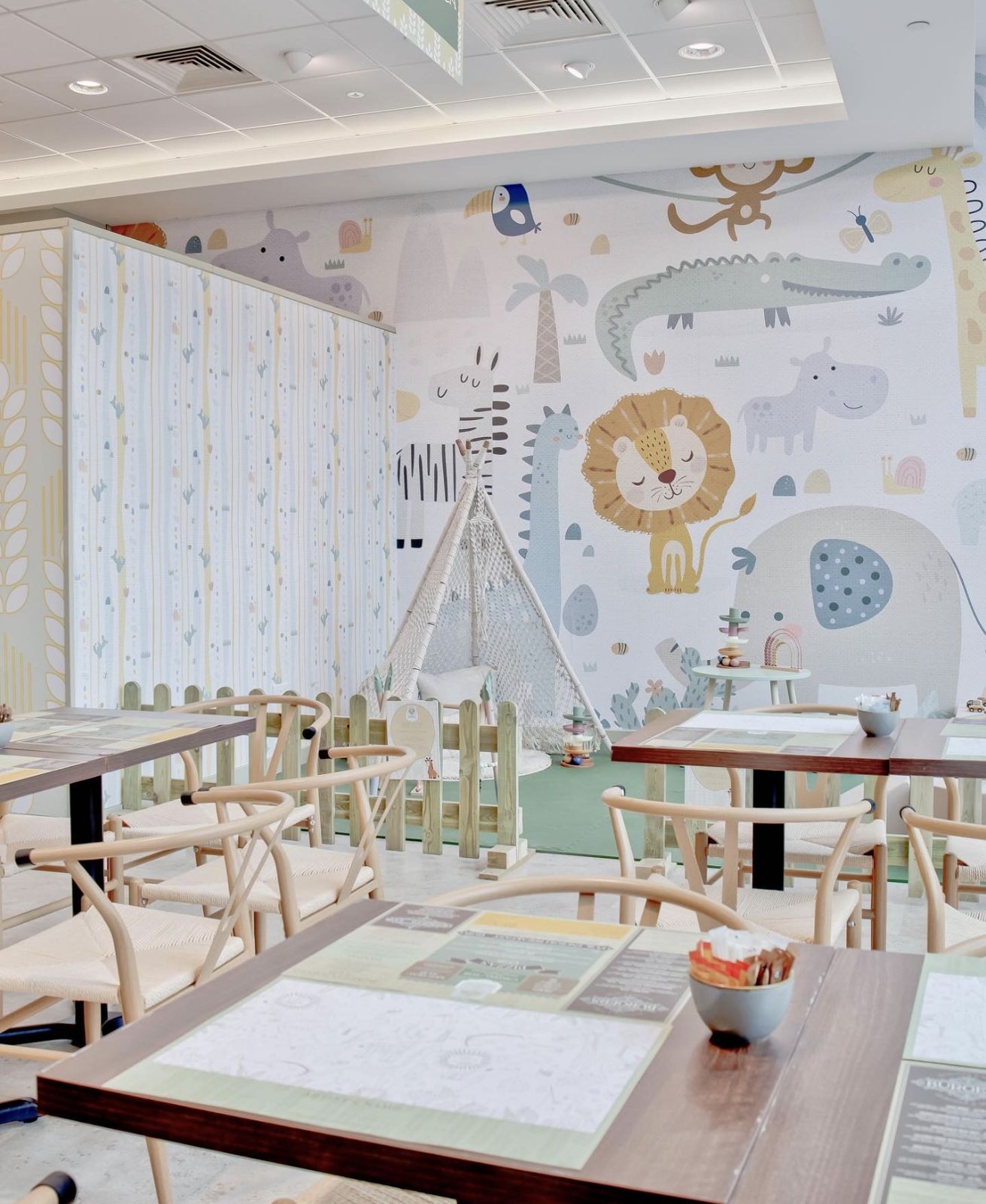 The play area from the dining room