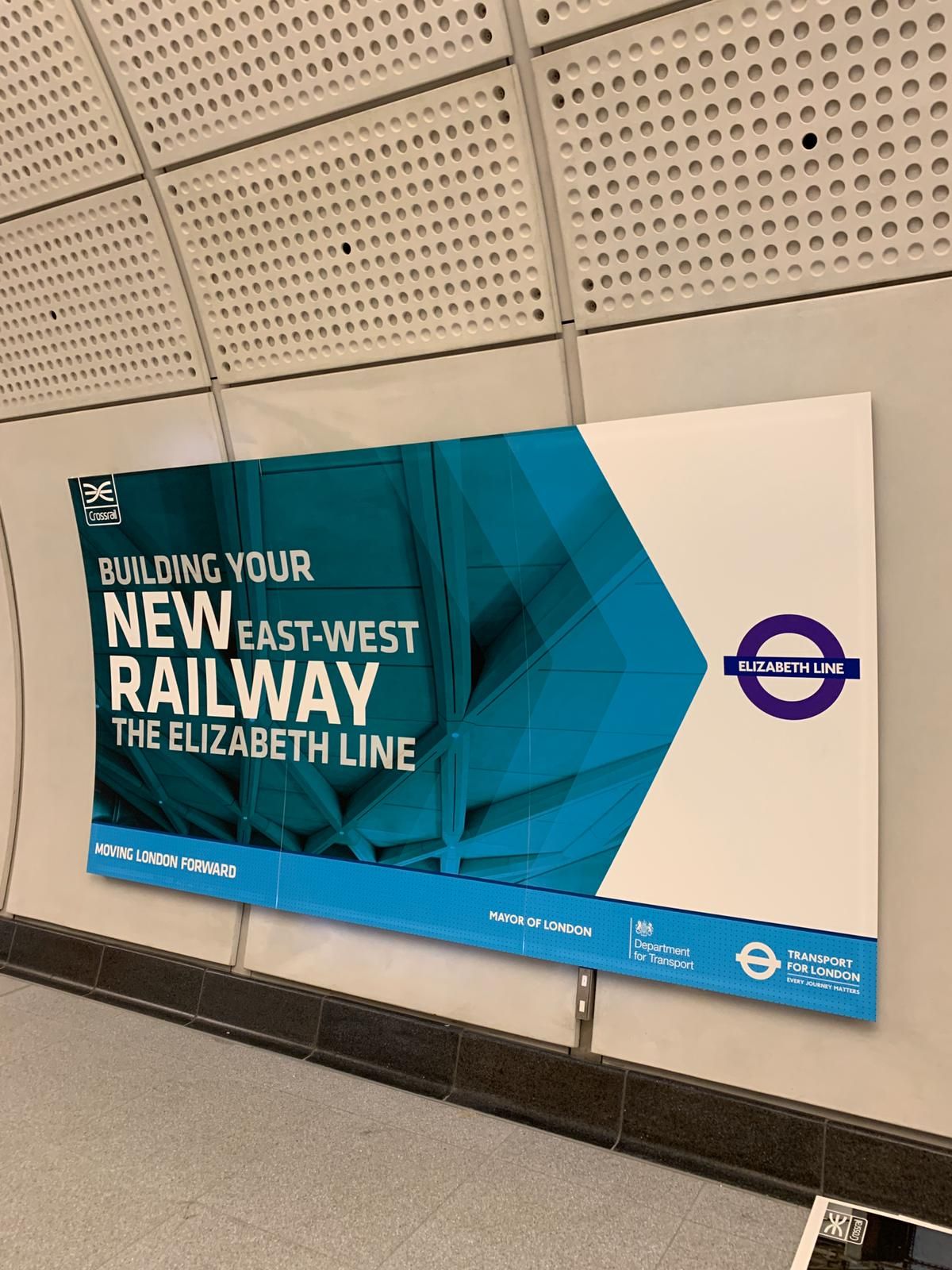 Building your new east west railway poster at platform level
