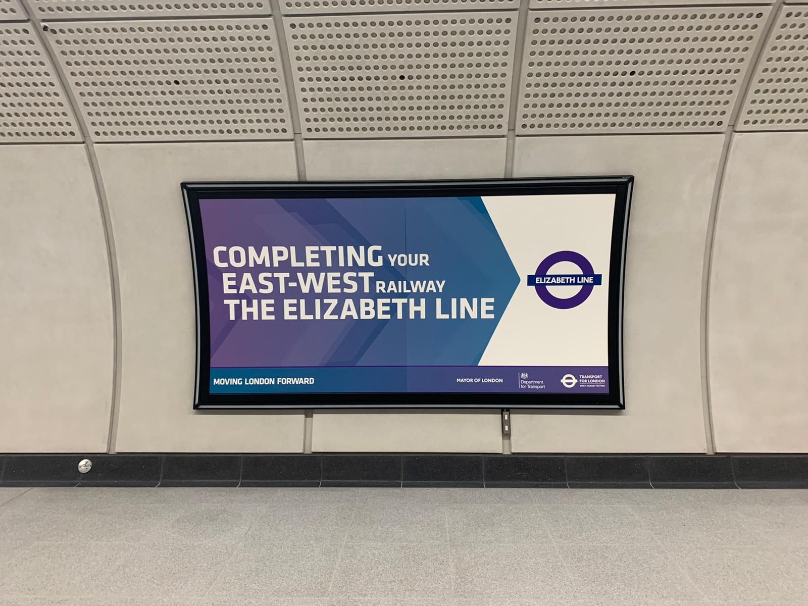 Completing your east west railway poster in its curved platform frame