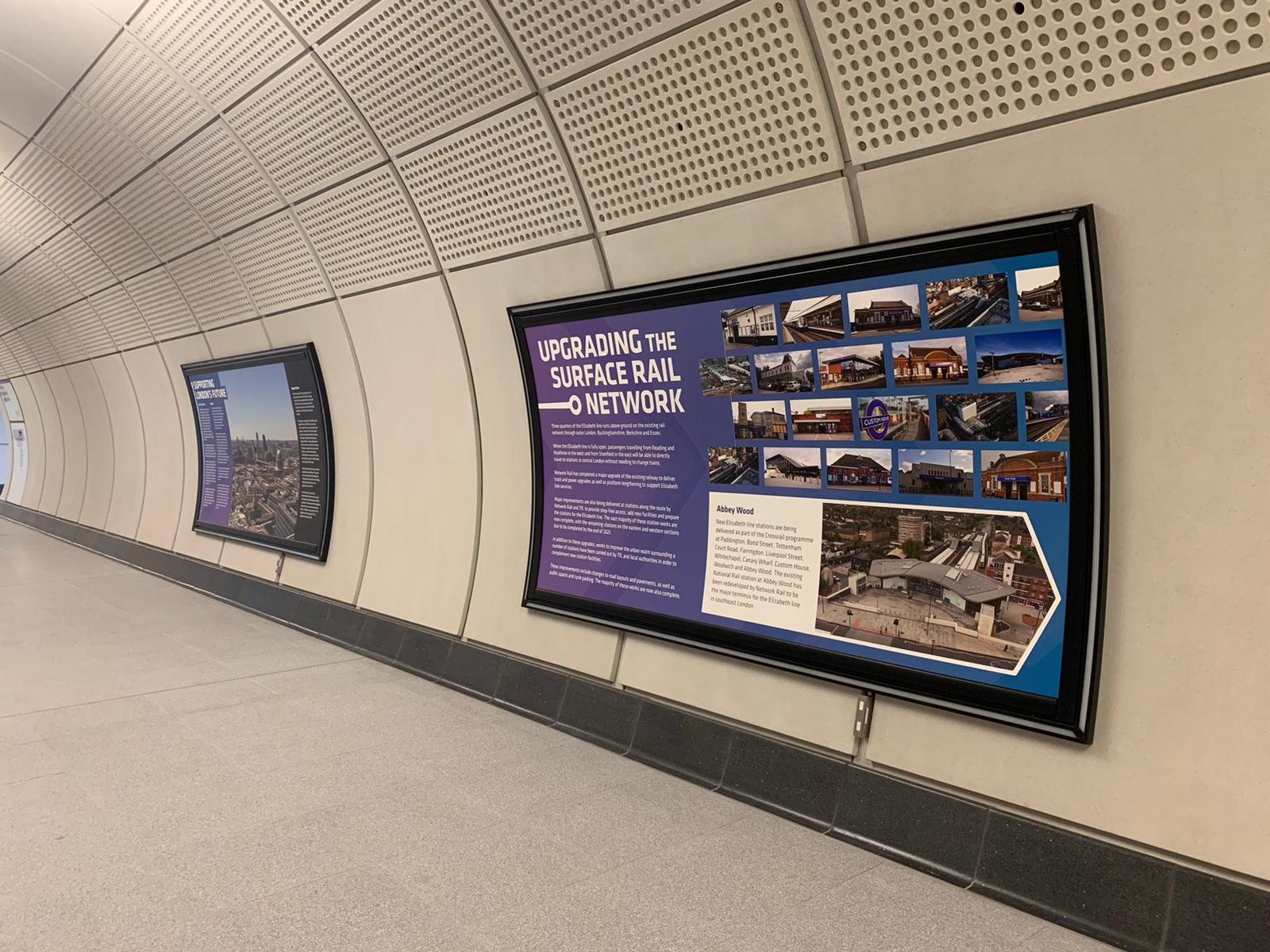 Upgrading the Surface Rail Network poster with a photo grid of upgraded stations
