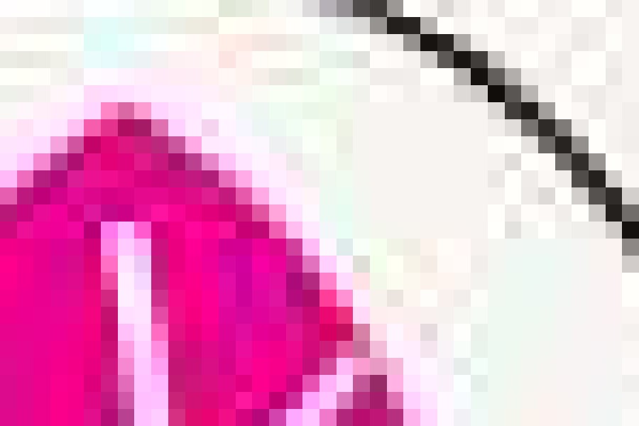 Close up of the raster logo showing square pixels and JPG artefacts