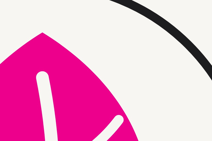 The same close up of the vector logo with smooth, clean curves